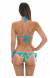 Biqu�ni de lacinho estampado com azul Tropical Blue Triangulo