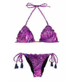 Biquini Frufru Roxo Chuveirinho Ultra Violet Frufru