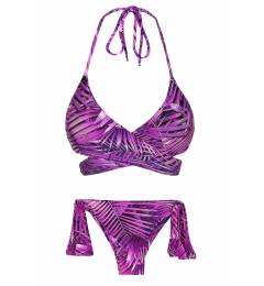 Biquini Roxo Cruzado Violeta Ultra Violet Transpassado