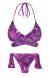 Biquini Roxo Cruzado Violeta Ultra Violet Transpassado