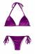 Biqu�ni de veludo com recortes Velvet Fuchsia