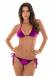 Biqu�ni de veludo com recortes Velvet Fuchsia
