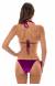 Biqu�ni de veludo com recortes Velvet Fuchsia
