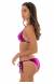 Biqu�ni de veludo com recortes Velvet Fuchsia