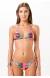 Bikini frufru listrado colorido Calypso