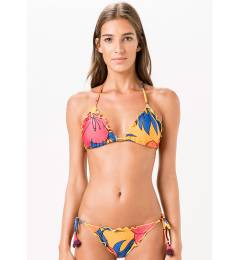 Bikini frufru floral laranja Montreal