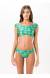 Bikini cropped ombro a ombro Palmeiras Amarelas