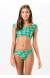 Bikini cropped ombro a ombro Palmeiras Amarelas