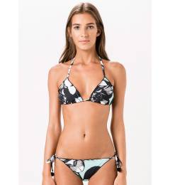 Bikini estampado flores azul e preto Petalas Negras