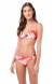 Bikini bicolor vermelho e branco Piquiri