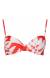 Bikini bicolor vermelho e branco Piquiri