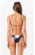 Bikini cropped xadrez preto e branco Preto E Branco