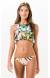 Bikini cropped babado floral Saint-malo
