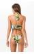 Bikini cropped babado floral Saint-malo