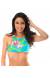 High Neck - Soutien Aloha Cropped Faixa
