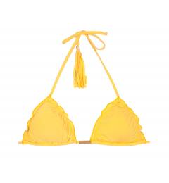 Cortininha amarelo Soutien Ambra Frufru Melon