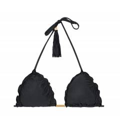 Cortininha Soutien Ambra Frufru Preto