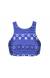 Top cropped listrado azul Soutien Cool Jean Sporty