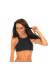 top cropped top Soutien Sporty Preto