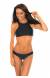 Biqu�ni cropped top Sporty Preto
