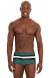Sunga listra boxer Bari Fit Verde