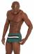 Sunga listra boxer Bari Fit Verde