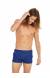 Sunga boxer lisa azul marinho Man Furacao