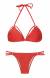 Biquni strappy vermelho Tiras Trio Red