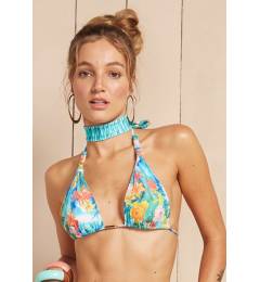 Top cortinao estampa floral Soutien Canto Da Sereia