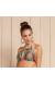 Cropped decote estampa geometrica Soutien Glacial