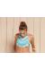 Cropped esportivo estampa azul Soutien Lua Cheia