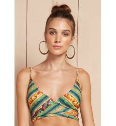 Top decote v mix de estampa Soutien Merengue