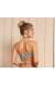 Top tomara que caia floral frufru Soutien Sereia