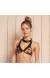 Top fixo estampado faixa preta Soutien Sina