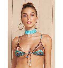 Top cortininha lacinho frente estampado Soutien Som