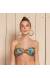 Top tomara que caia torcido estampado Soutien Super Beleza