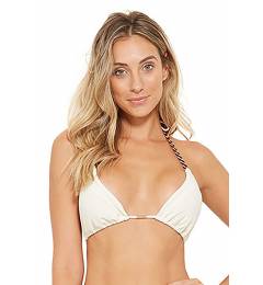 Top cortininha detalhe alça Top Angel Perola Branco
