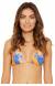 Top triangulo orange blue flower - Top Lollipop Solar