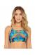 Top cropped azul estampado - Top Rock Araruna