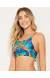 Top cropped azul estampado - Top Rock Araruna