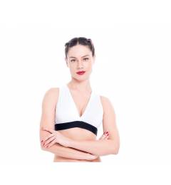 Top branco Ccm Fitness Top Goetriz