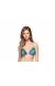 Top frufru estampa floral azul Soutien Ilha Das Especiarias