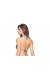 Top frufru estampa floral azul Soutien Ilha Das Especiarias