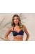 Top meia ta�a azul Soutien Loren