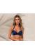 Top meia ta�a azul Soutien Loren
