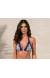 Top triangulo bicolor Soutien Lua Shell