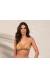 Top frufru metalizado Soutien Sophia Dourado