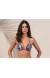 Top frufru estampado Soutien Sophia Riviera Blue