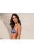 Top frufru estampado Soutien Sophia Riviera Blue