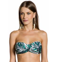 Top tomara-que-caia tropical Top Lolita Folhagens